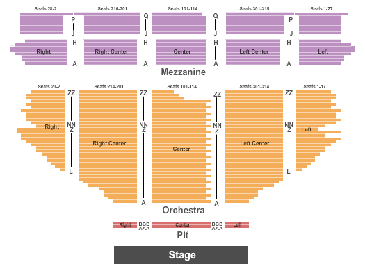 Hollywood Pantages Theatre Wicked Seating Chart